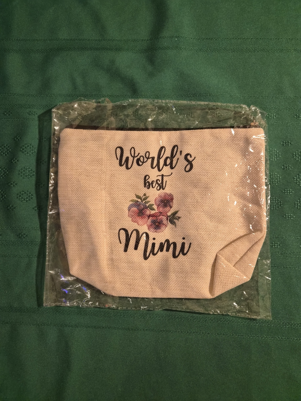 World's Best Mimi Floral Cosmetic Pouch